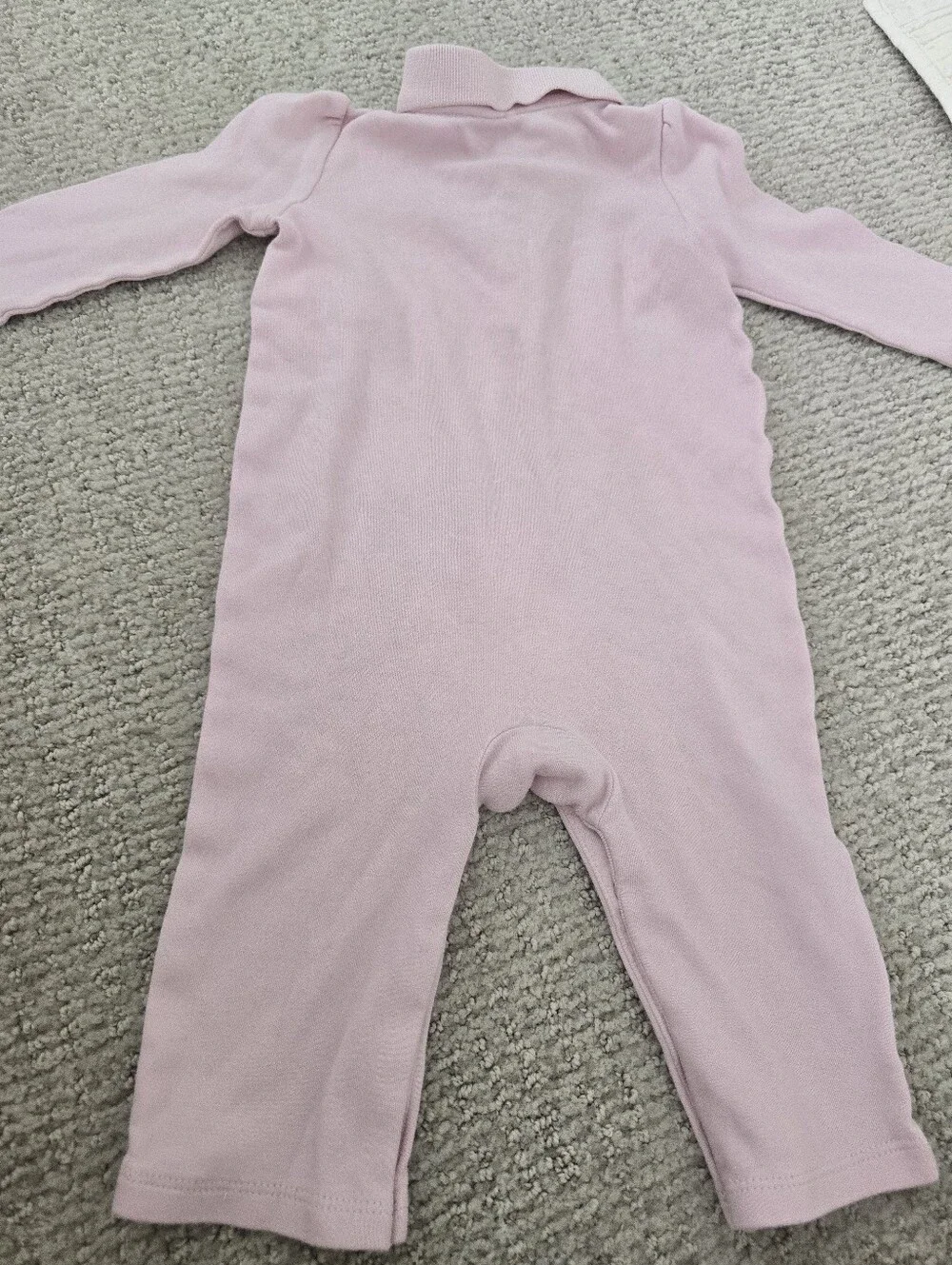 Ralph Lauren Pink Cotton Polo One-Piece for Baby